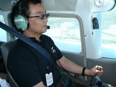 真面目に操縦中(‾^‾) 真面目に操縦中(‾^‾)