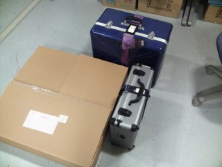 青いのが融着器 青いのが融着器