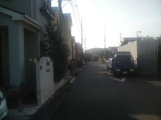 左側が団地「だった」場所 左側が団地「だった」場所