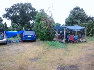 設営開始! 設営開始!